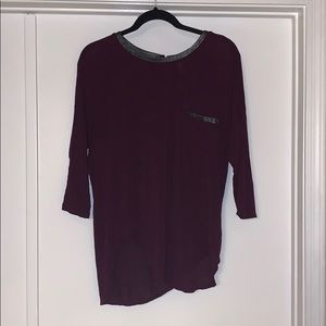Dark purple shirt